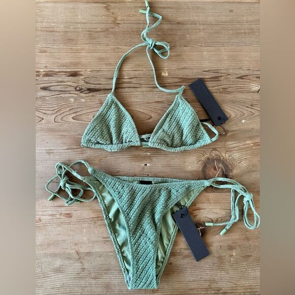 TRIANGL VINCA - KHAKI SET NO BAG NEW WITH TAGS - Picture 5 of 7